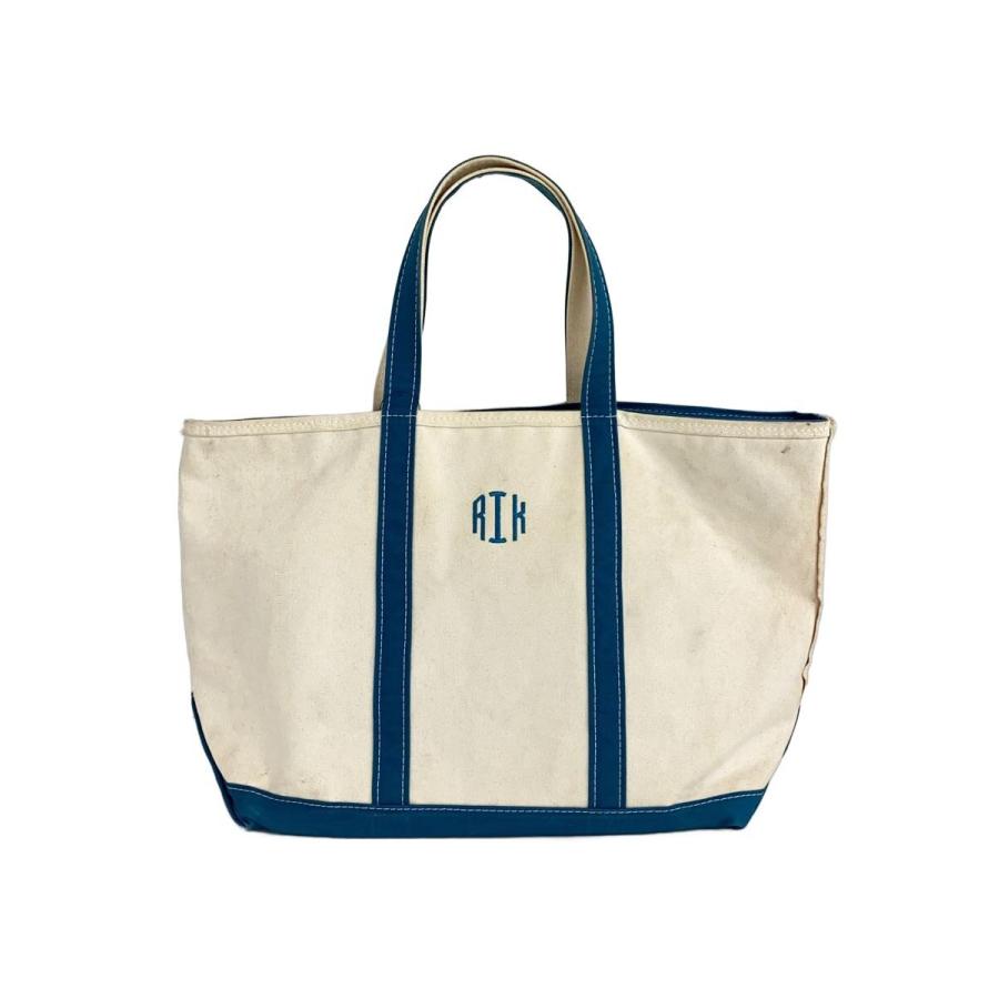 L.L.Bean◇トートバッグ/キャンバス/ブルー/ラージ// : セカンド