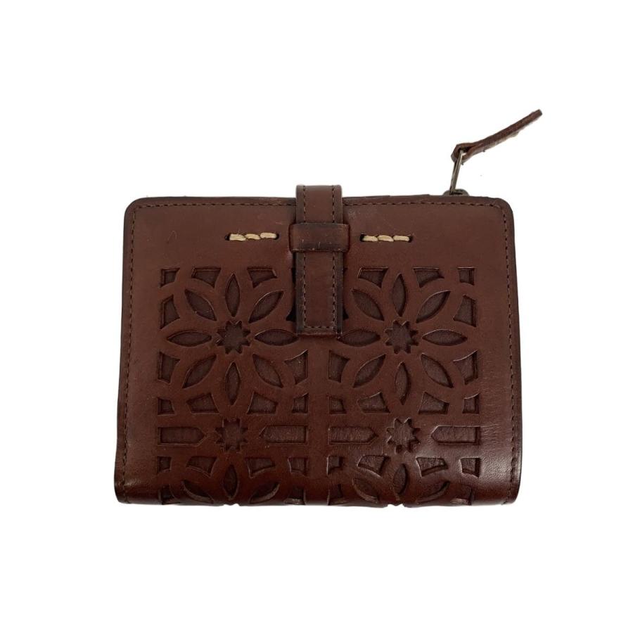 GENTEN◇2つ折り財布/レザー/ブラウン/無地/メンズ// : セカンド