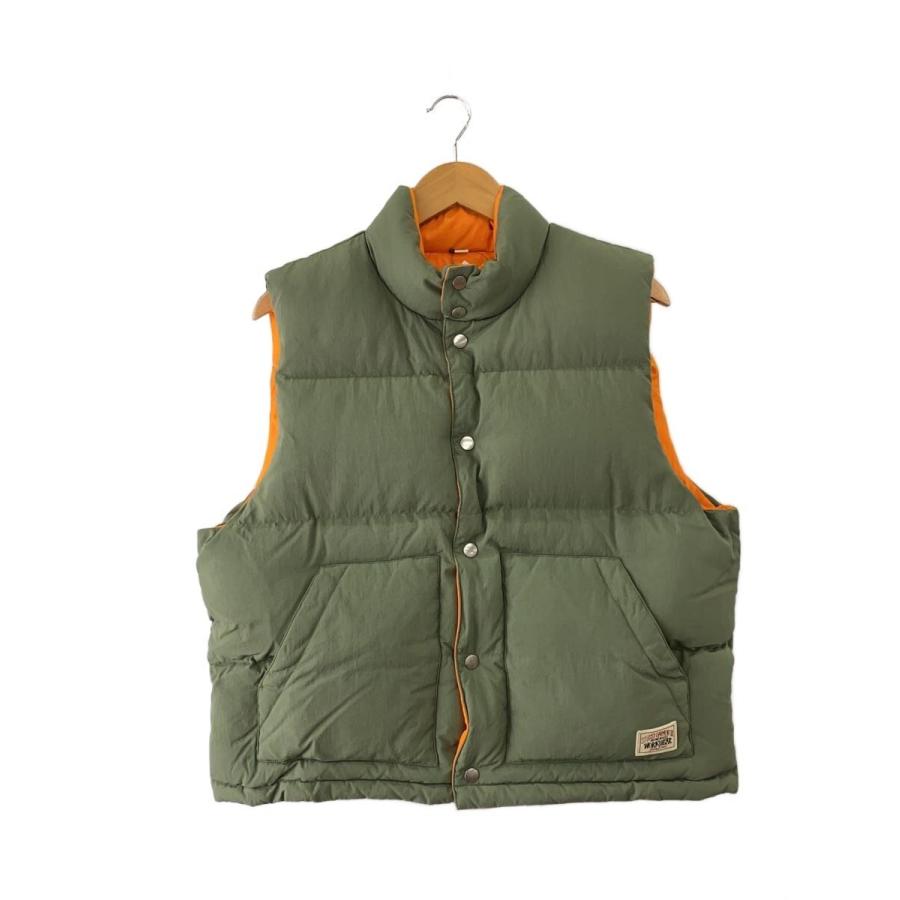 STUSSY◇ダウンベスト/M/ナイロン/KHK : セカンドストリートYahoo!店