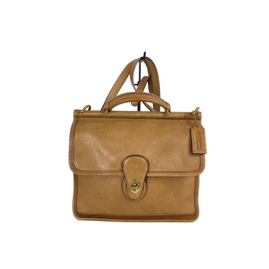 美品 COACH オールドコーチ　 レディース　ワンショルダーバッグ　キャメル COACH◇オールドコーチ/ショルダーバッグ/レザー/キャメル/無地/9927
