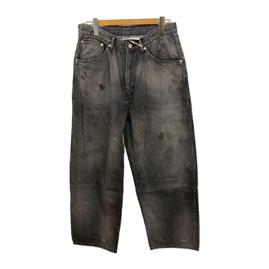 ANCELLM◇25SS AGING STRAIGHT 5P DENIM PANTS/2/デニム/ブラック/ANC 