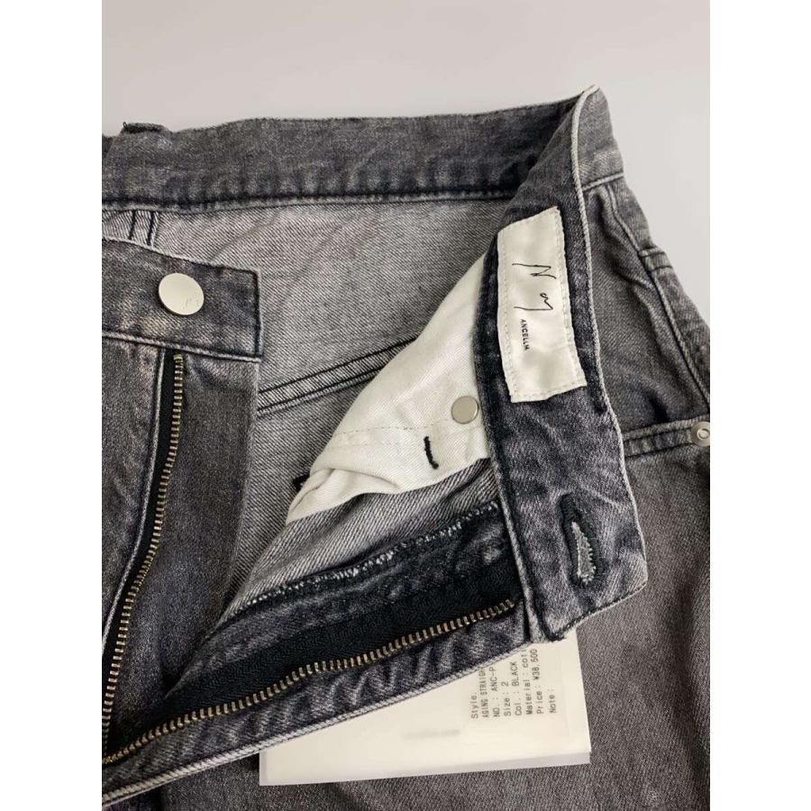 ANCELLM◇25SS AGING STRAIGHT 5P DENIM PANTS/2/デニム/ブラック/ANC 
