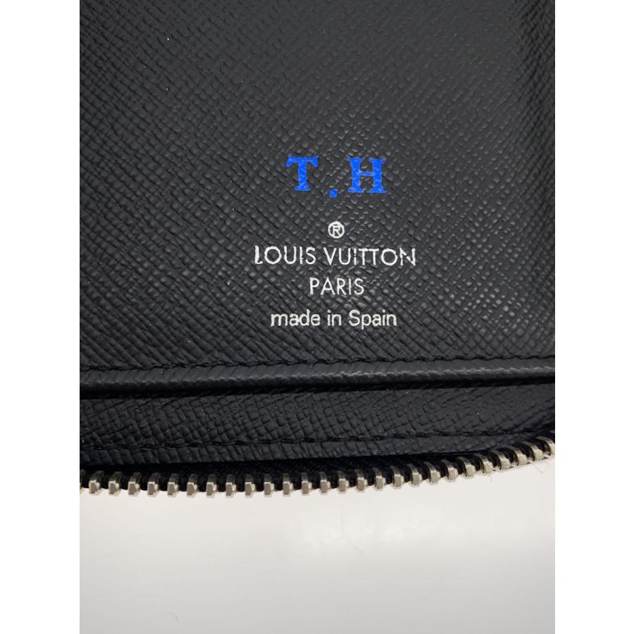 LOUIS VUITTON◇ジッピー・ウォレット・ヴェルティカル_タイガ_BLK