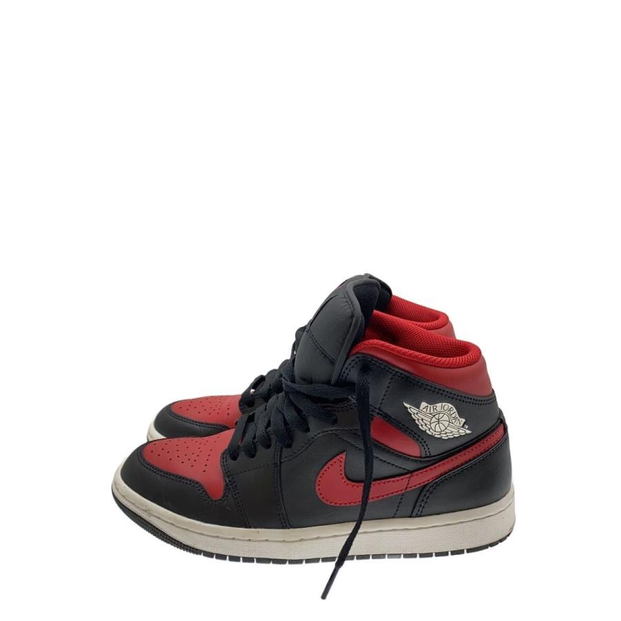 NIKE◇AIR JORDAN 1 MID_エア ジョーダン ミッド/25cm/BLK