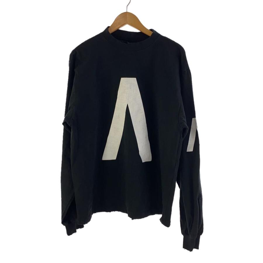 BALENCIAGA◇長袖Tシャツ/XS/コットン/BLK/VL42 781245 TOVA1 1569