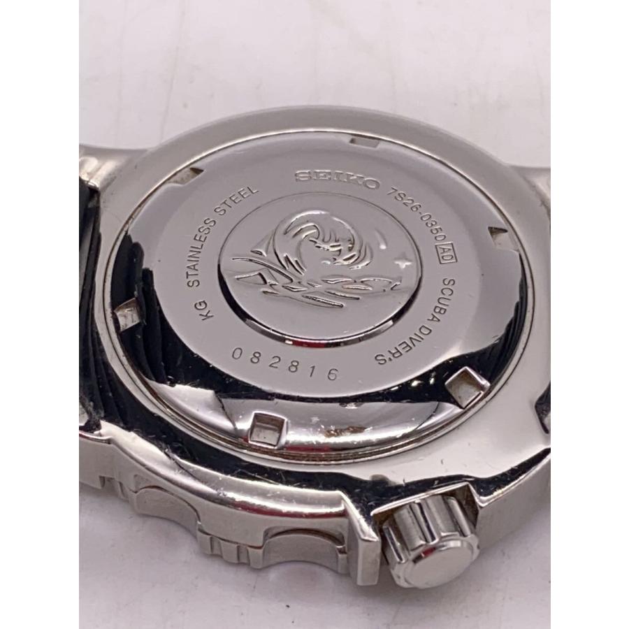SEIKO◇自動巻腕時計/アナログ/ラバー/BLK/BLK/7S26-0350 SEIKO◇自動巻腕時計/アナログ/ラバー/BLK/BLK/7S26-0350
