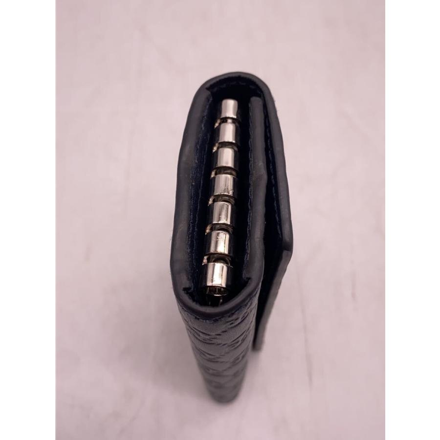 GUCCI◇キーケース_マイクログッチシマ/レザー/BLK/レディース/箱有