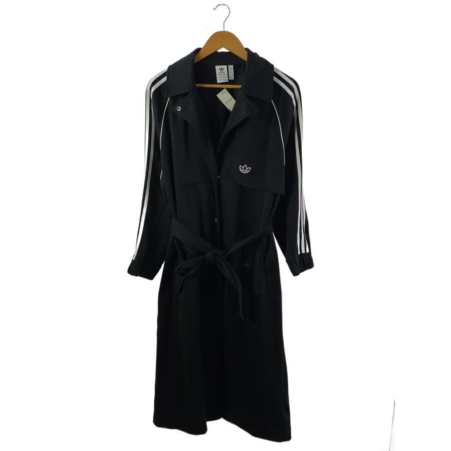 DIESEL23AW ブラックトレンチコート サイズ48 adidas◇トレンチコート/L/コットン/BLK/無地/GM5367 : セカンド