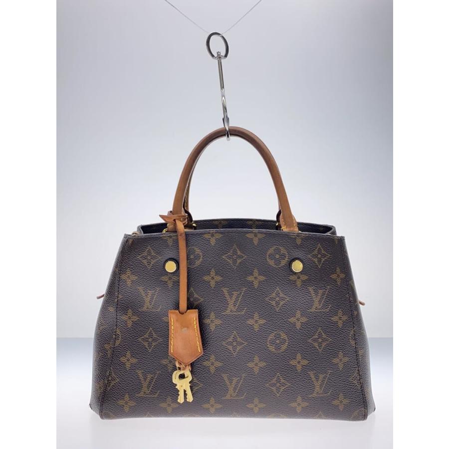 LOUIS VUITTON◆モンテーニュBB_モノグラム・キャンバス_BRW/PVC/BRW