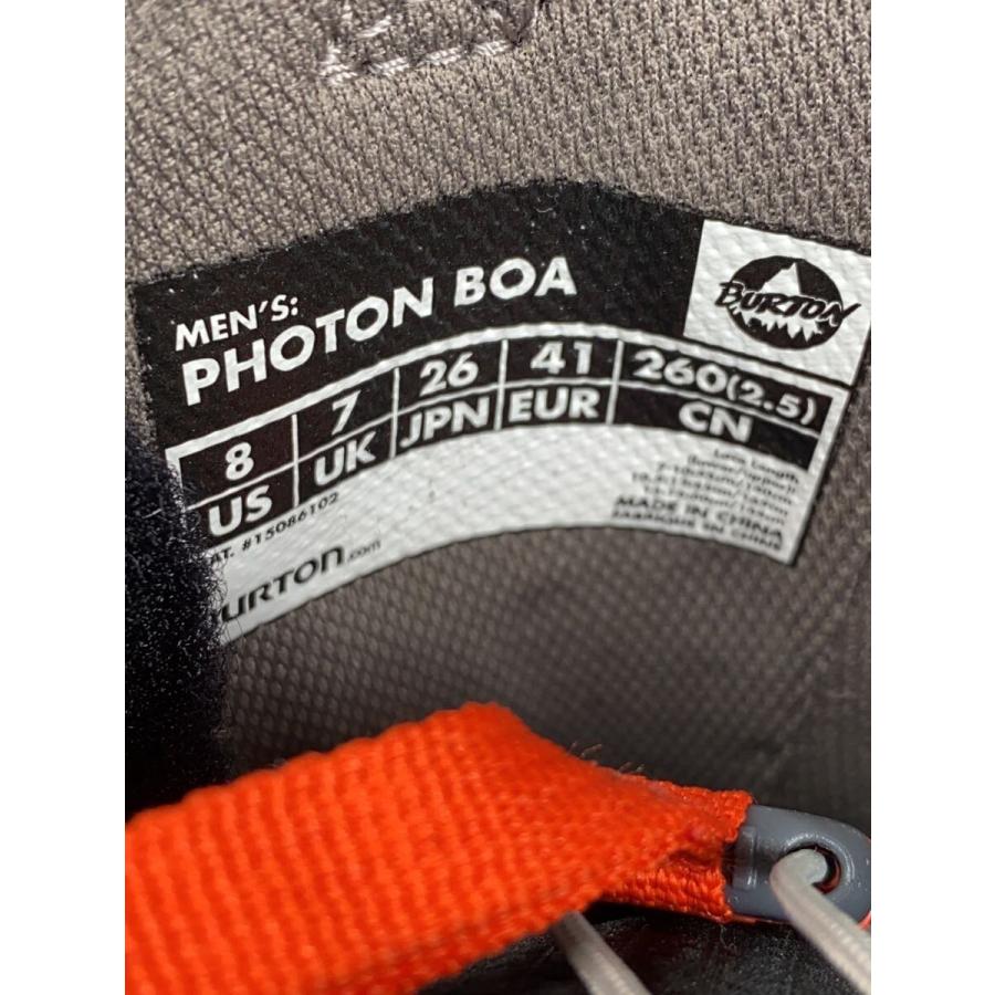 BURTON◇PHOTON BOA/レザー/スノーボードブーツ/26cm/BOA/BLK BURTON◇PHOTON BOA/レザー/スノーボードブーツ/26cm/BOA/BLK
