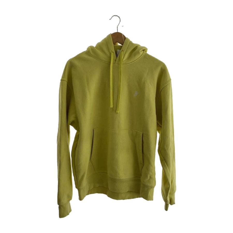STUSSY◇SWIRL EMBROIDERED HOODIE/イエロー/パーカー/M/コットン/YLW
