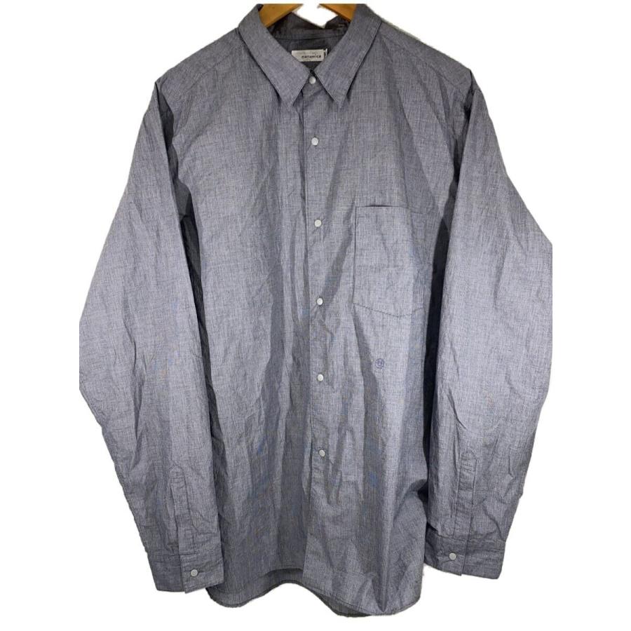 nanamica◇レギュラーカラーウィンドシャツ/グレー/長袖シャツ/XL