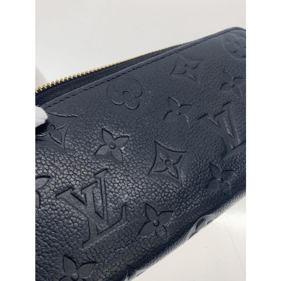 ルイヴィトン LV モノグラム アンプラント ジッピーウォレット 黒 Q73 LOUIS VUITTON◇ジッピー・ウォレット_モノグラム・アンプラント/牛革