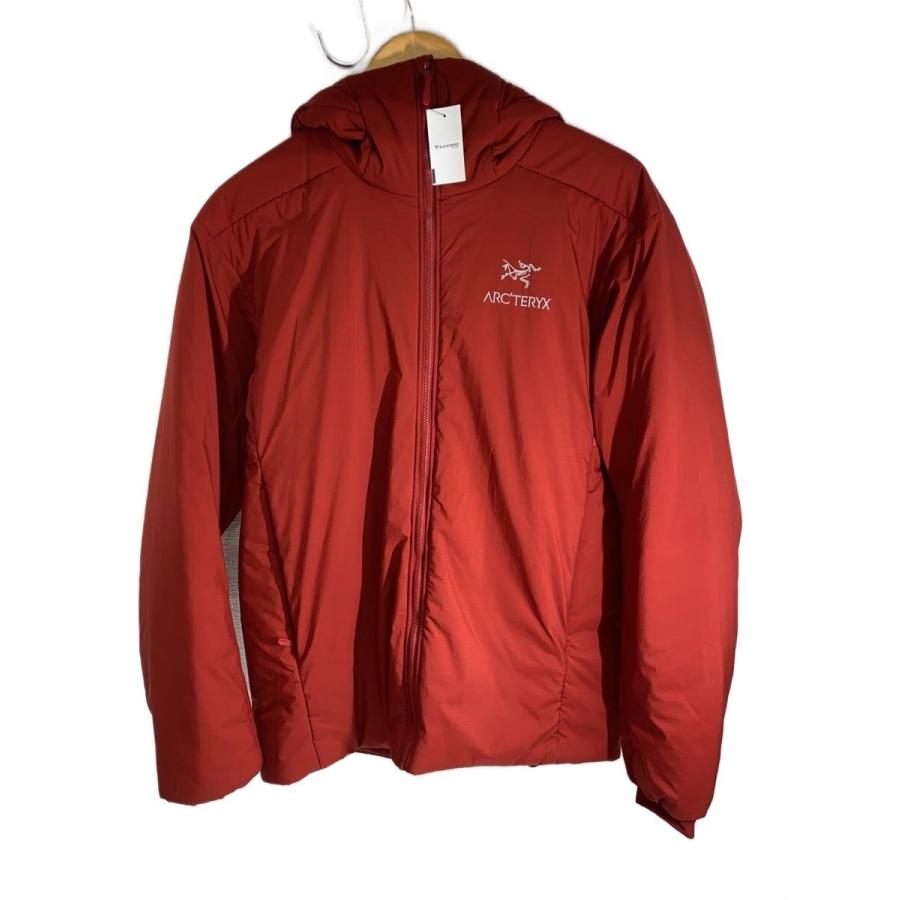 ARC'TERYX ナイロンジャケット フード付き 黒/赤 ARC'TERYX◇ATOM AR HOODY/ジャケット/S/ナイロン/RED/24105-135467-05