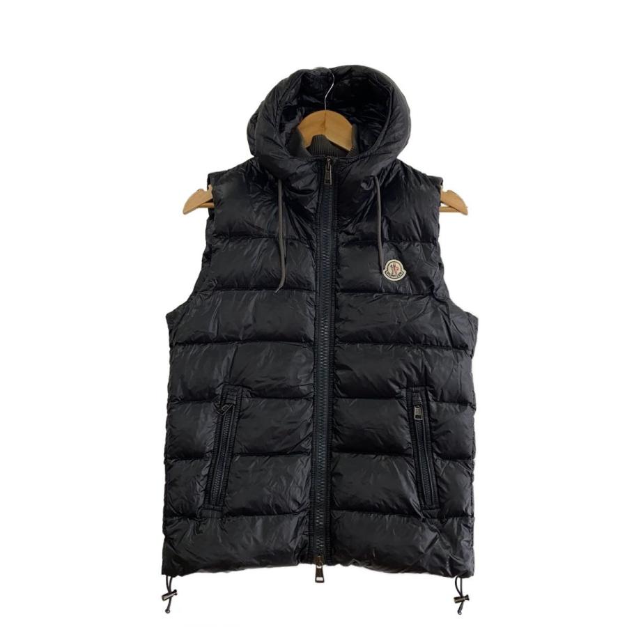 MONCLER◇BARTHOLOME GILET/ダウンベスト/0/ポリエステル/BLK