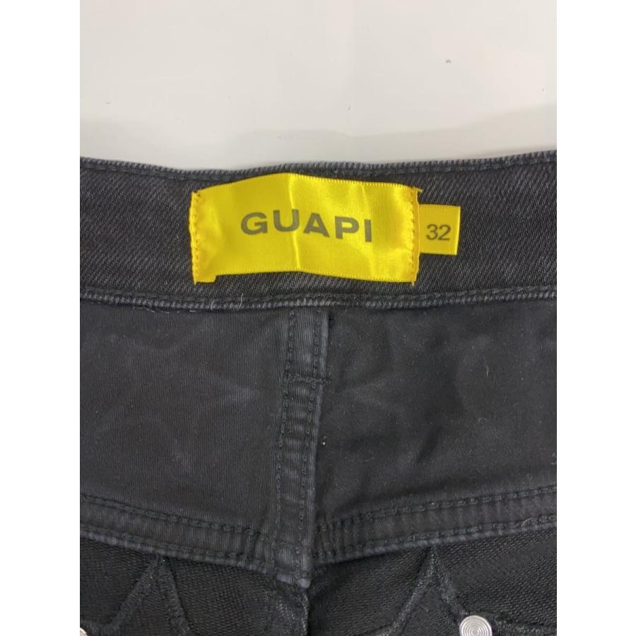 GUAPI◇DENIM SHORTS/星柄/ブラック/ショートパンツ/32/デニム/BLK/総