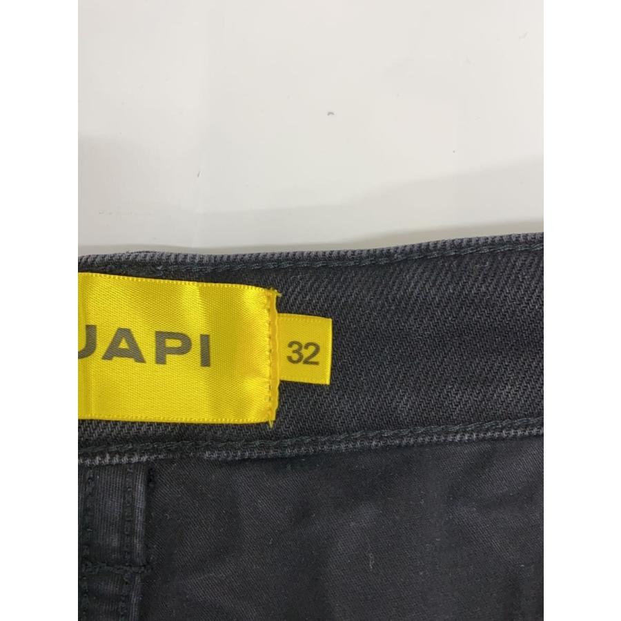 GUAPI◇DENIM SHORTS/星柄/ブラック/ショートパンツ/32/デニム/BLK/総