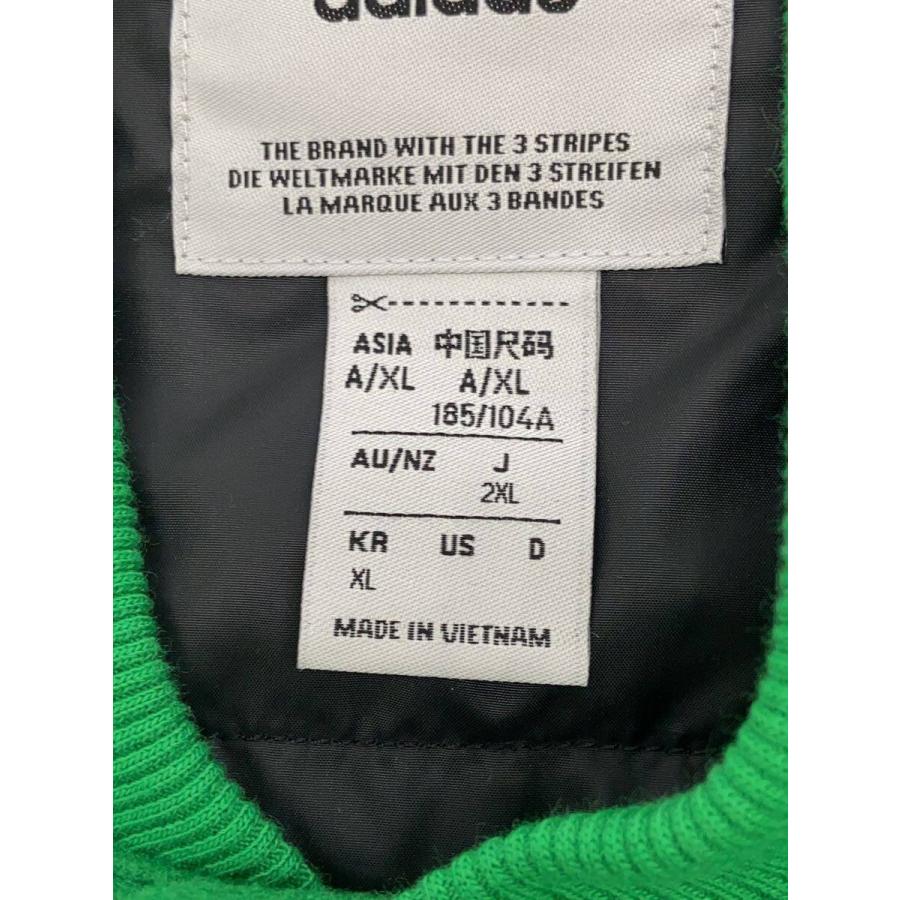 adidas◇SSTボンバージャケット/スタジャン/--/ポリエステル/GRN
