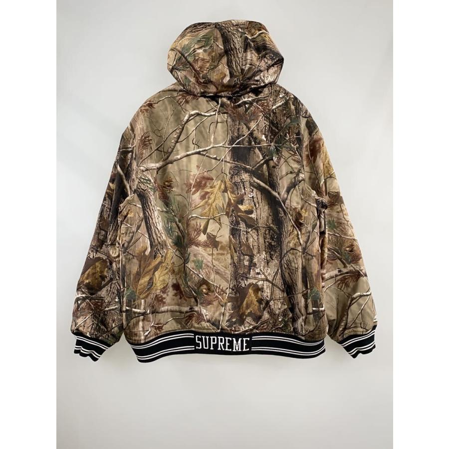 Supreme 25FW Varsity Jacket リアルツリーカモ Supreme◇25FW/Satin Varsity Jacke/2L/ポリエステル/KHK/リアルツリー