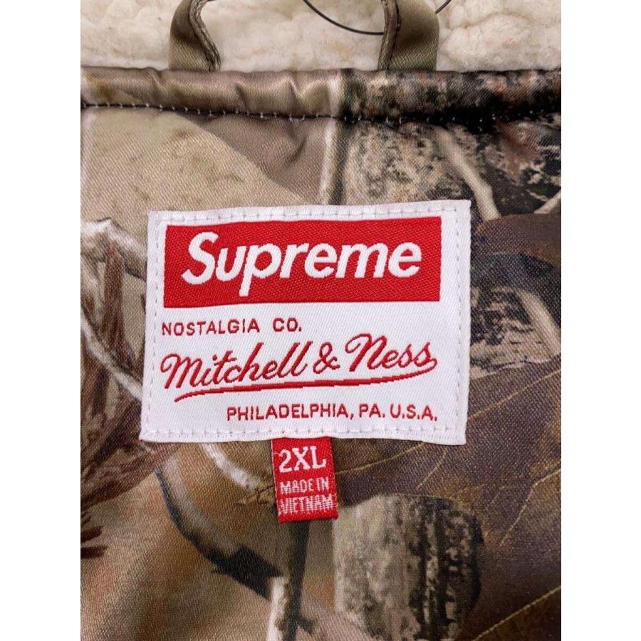 Supreme 25FW Varsity Jacket リアルツリーカモ Supreme◇25FW/Satin Varsity Jacke/2L/ポリエステル/KHK/リアルツリー
