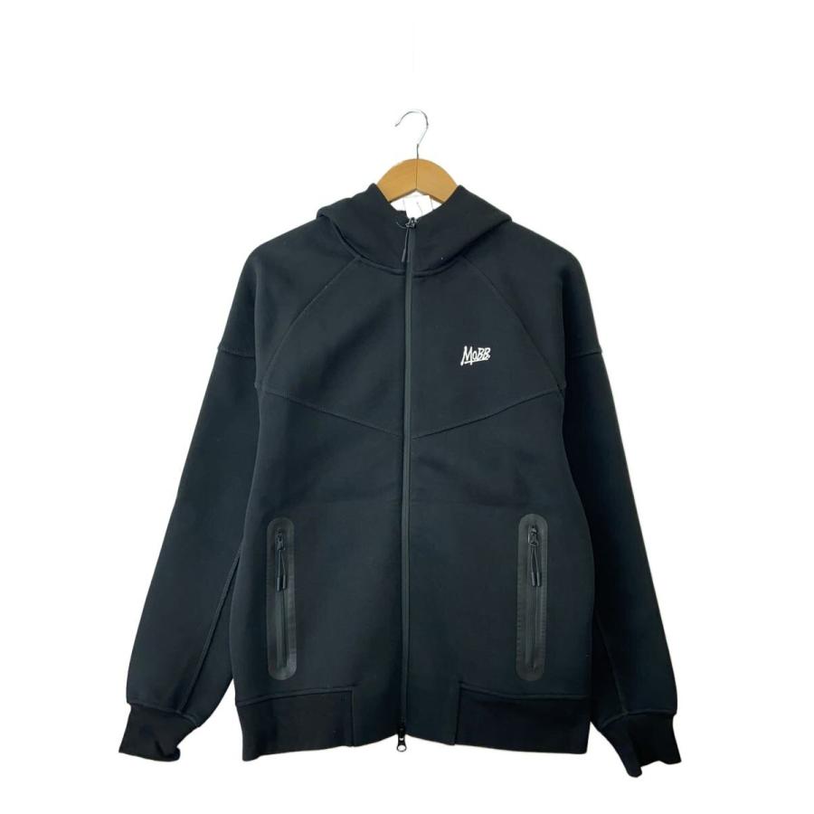 MOBBジップパーカー MOBB◇TECH SWEAT ZIP HOODY/ジップパーカー/M/コットン/BLK/無地