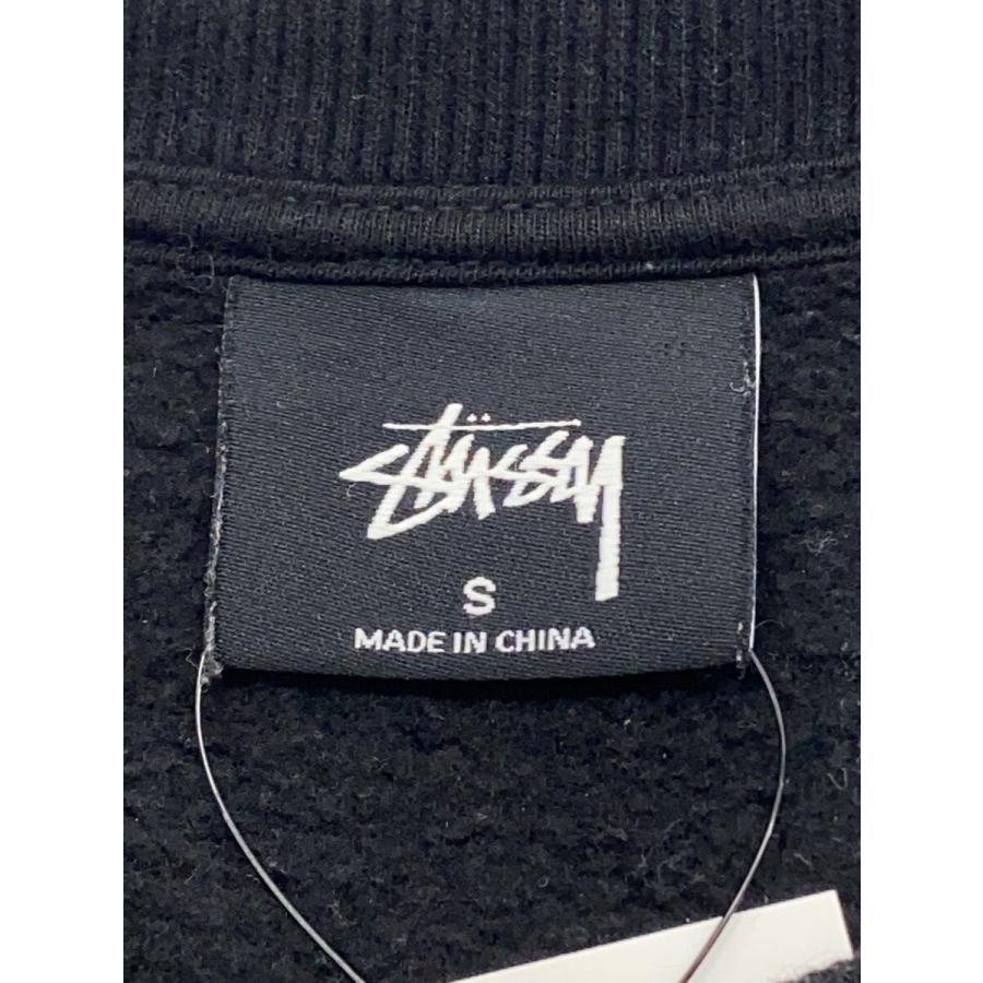 STUSSY◇スウェットシャツ/S/コットン/BLK/プリント/Z3000SAS18/大阪