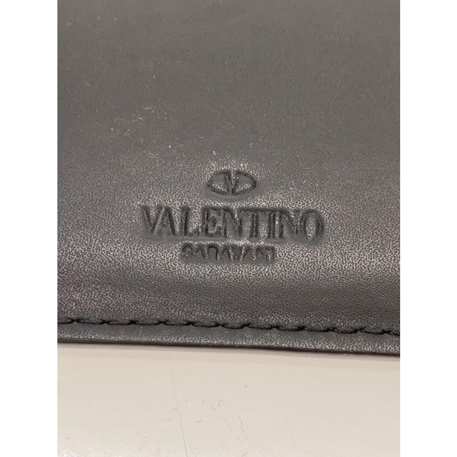 VALENTINO GARAVANI◇VLTN ロゴ カードフォルダー/カードケース/レザー