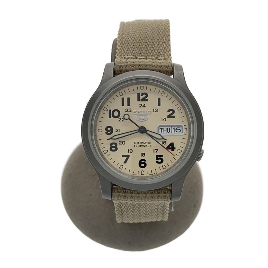 SEIKO◇SEIKO 5/自動巻腕時計/アナログ/--/BEG/CRM/7S26-02J0 SNKN27 