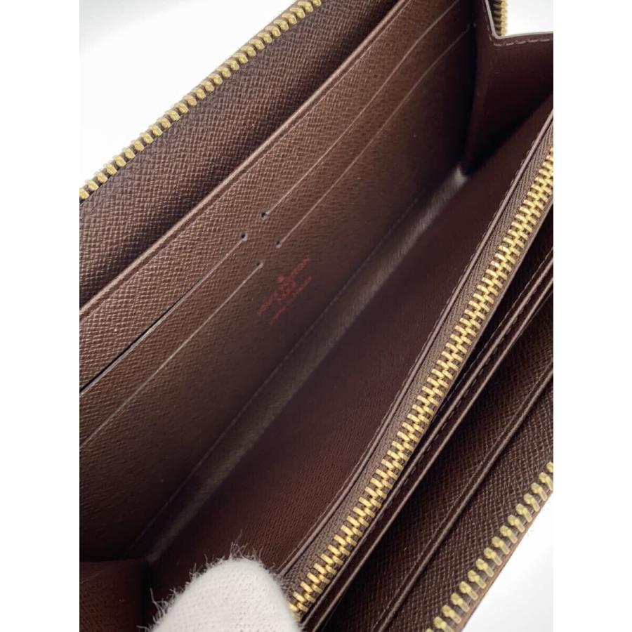 LOUIS VUITTON◇2)ジッピー・ウォレット_ダミエ・エベヌ_BRW_ LOUIS VUITTON◇2)ジッピー・ウォレット_ダミエ・エベヌ_BRW_