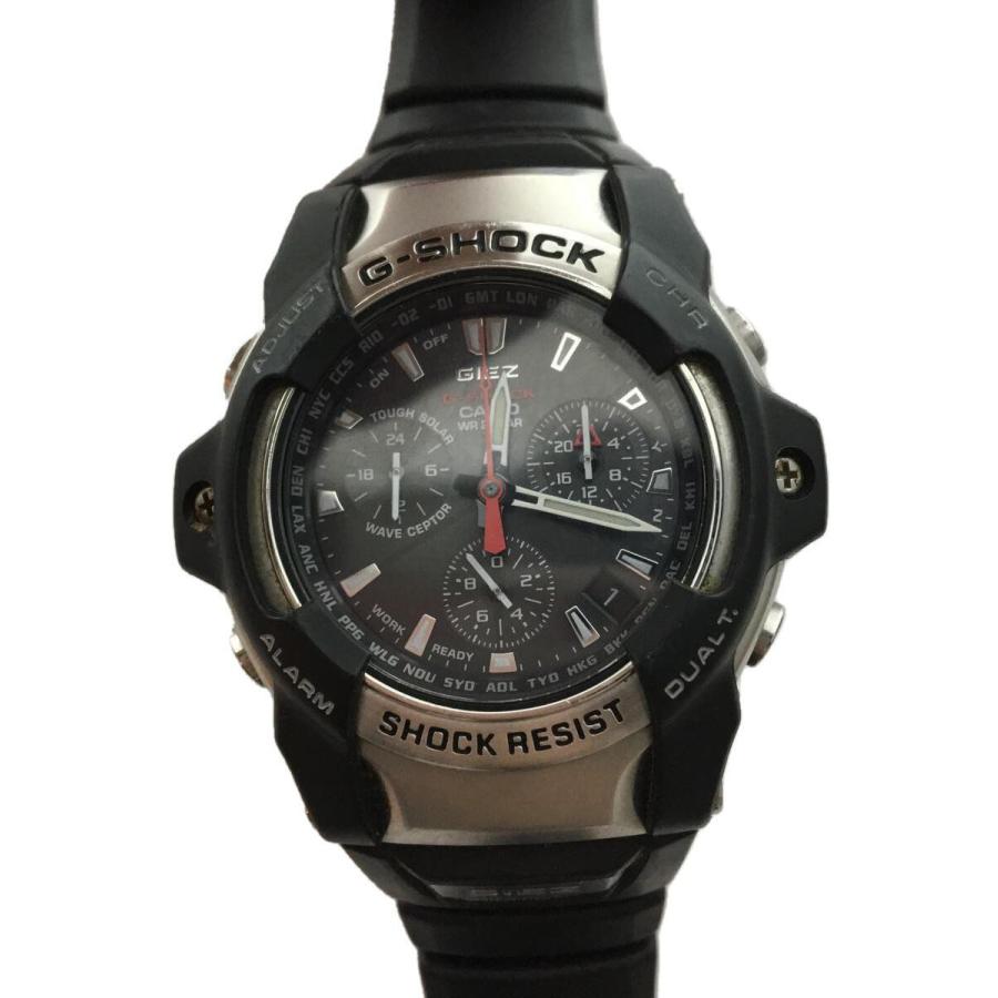 CASIO◇ソーラー腕時計・G-SHOCK/アナログ/SLV :2334882275026