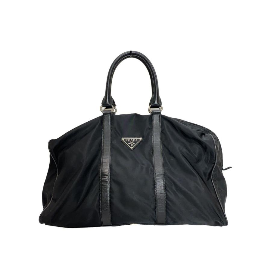 PRADA ボストンバッグ PRADA◇ボストンバッグ/ナイロン/BLK/無地// : セカンドストリート