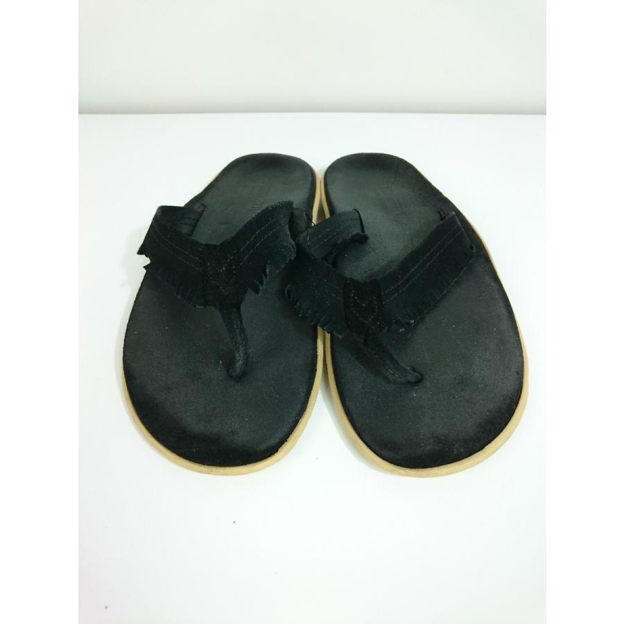 nonnative◇サンダル/US8/ブラック/ISLAND SLIPPER/ランチャーサンダル