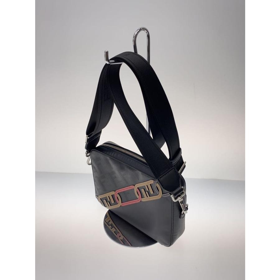 FENDI◇ショルダーバッグ/PVC/BLK/総柄/7M0286/キャム/ズッカ柄 