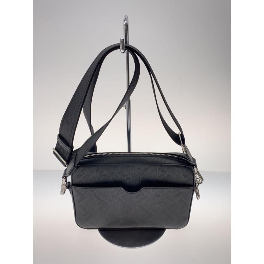 FENDI◇ショルダーバッグ/PVC/BLK/総柄/7M0286/キャム/ズッカ柄 