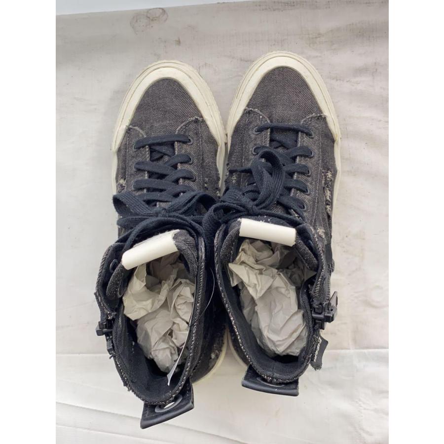 DIESEL◇ハイカットスニーカー/27cm/ブラック/黒/デニム DIESEL◇ハイカットスニーカー/27cm/ブラック/黒/デニム