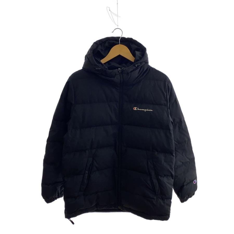 Champion◇ダウンジャケット/--/ポリエステル/BLK/無地/C3-Q621