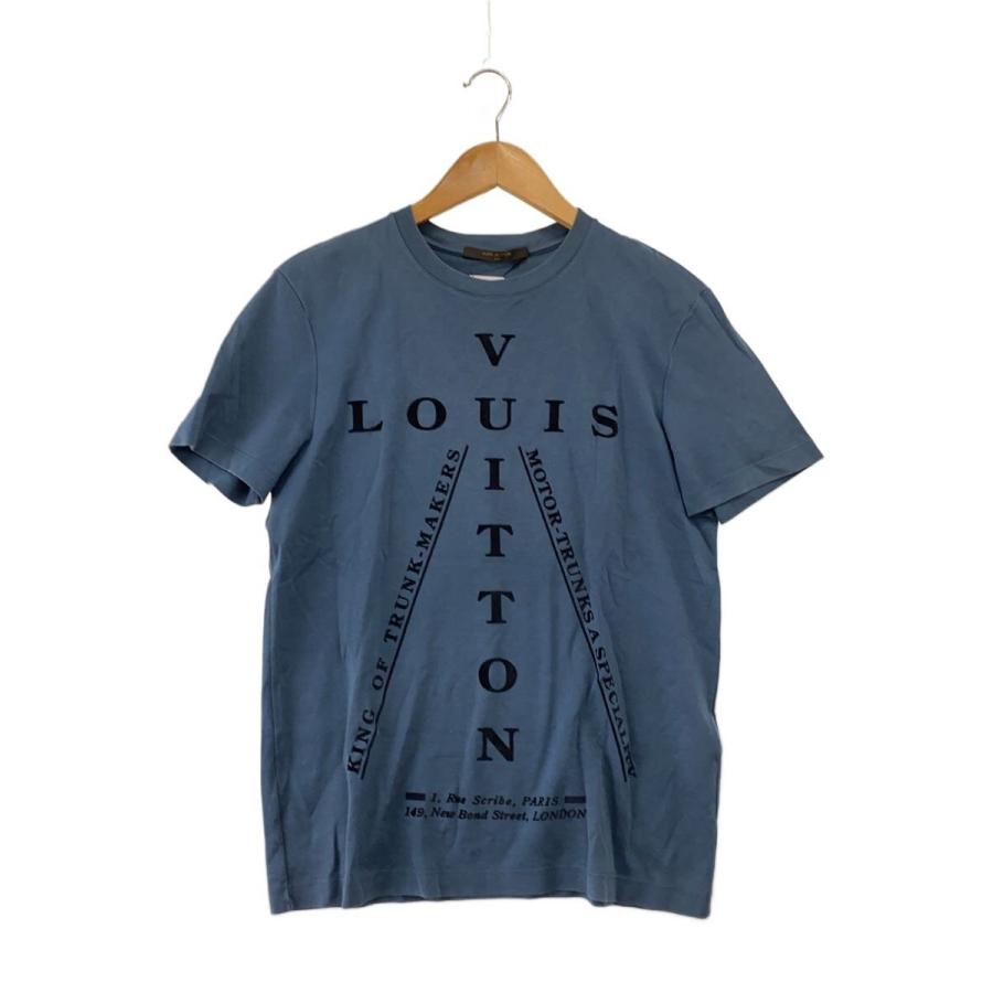 LOUIS VUITTON◇Tシャツ/S/コットン/BLU/VCCM09 : セカンドストリート