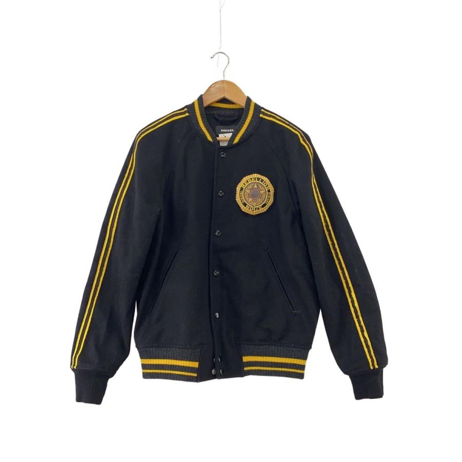 DIESEL◇REBELLION/スタジアムジャンパー/スタジャン/M/ウール/BLK