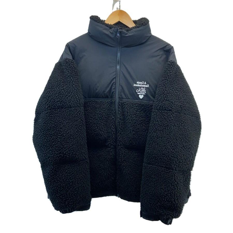 KAOYORINAKAMI◇コニーボアジャケット/ダウンジャケット/L/--/BLK/無地