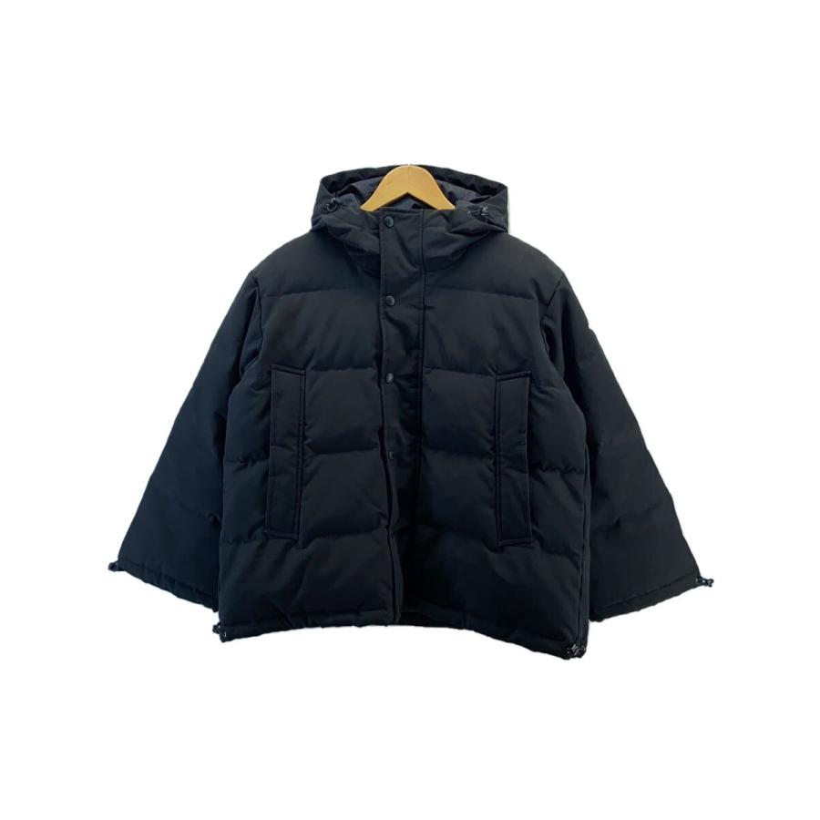 DANTON◇DOWN HOODED JACKET/ダウンジャケット/XS/ナイロン/BLK/DT