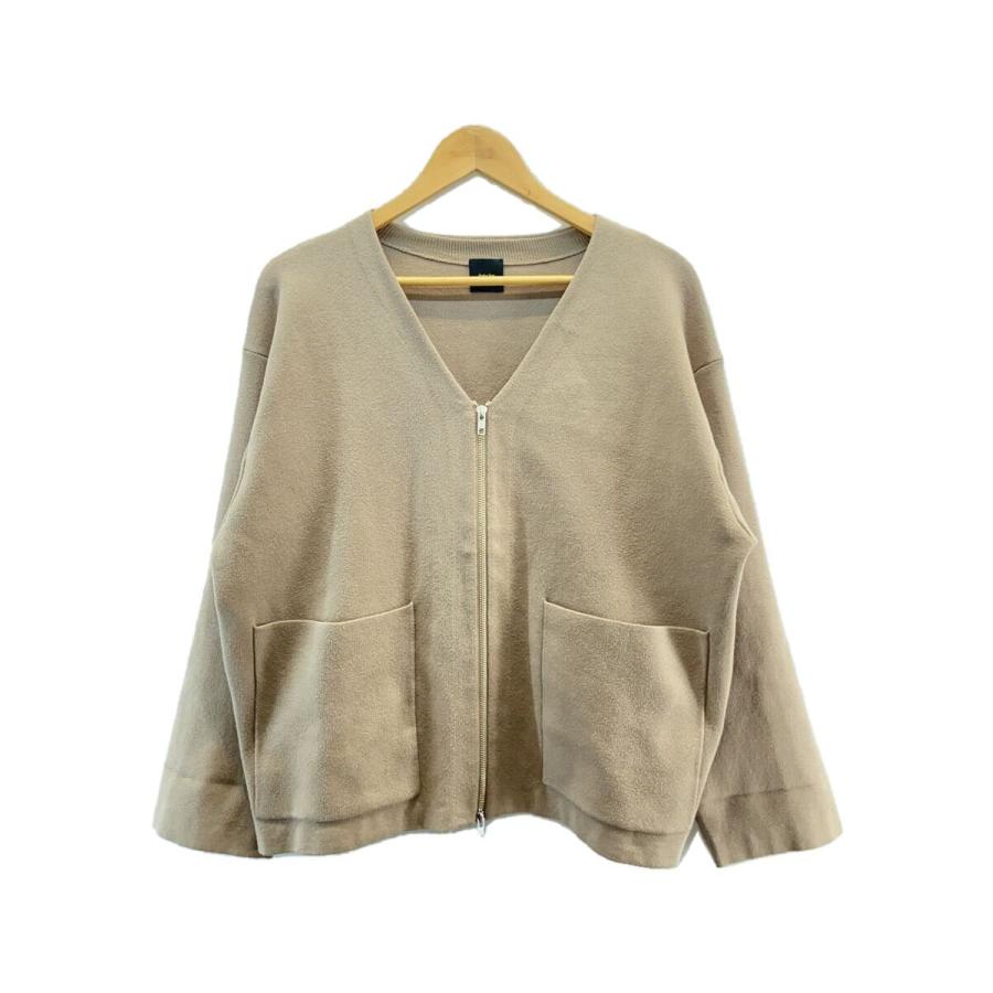 Spick&Span◇コットンダブルジップニットカーディガン/コットン/CML