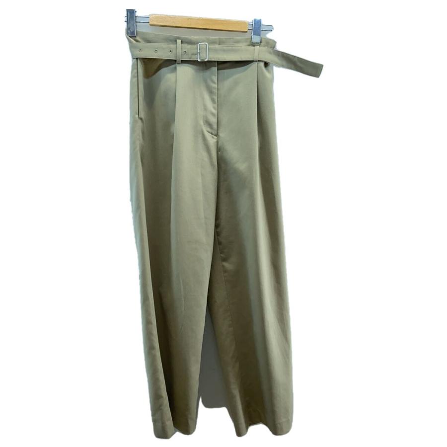 CLANE◇WAIST BELT DAD PANTS/ストレートパンツ/0/ポリエステル/CML