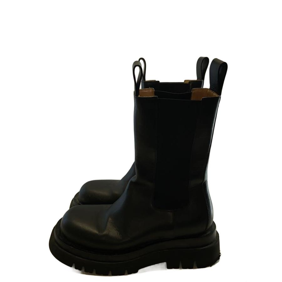 BOTTEGA VENETA◇ラグチェルシーブーツ/サイドゴアブーツ/38/BLK