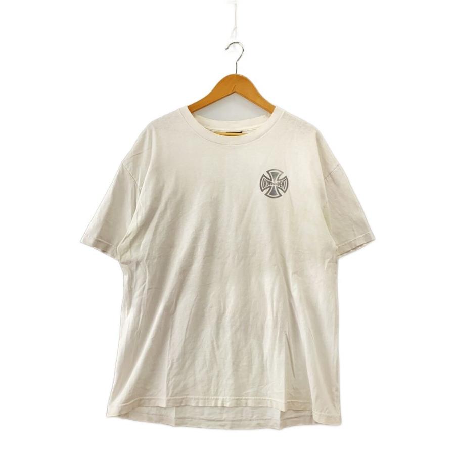 s*♪様 [希少NSHタグ] independent アイアンクロス Tシャツ INDEPENDENT◇NHSタグ/アイアンクロス/スネーク/Tシャツ/XL/WHT