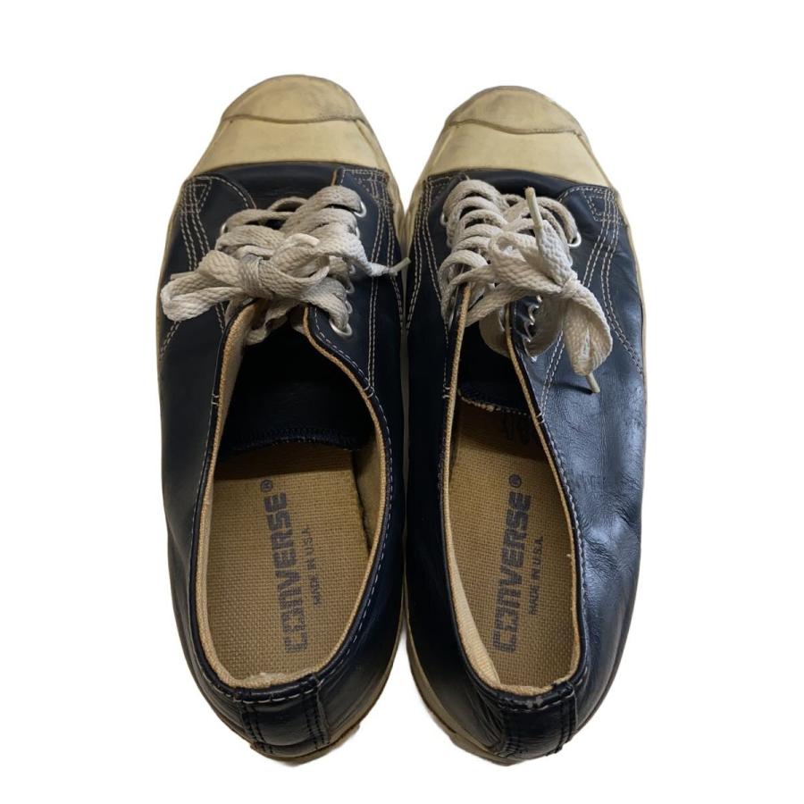 CONVERSE◇90s/Jack Purcell/USA製/ローカットスニーカー/NVY/レザー