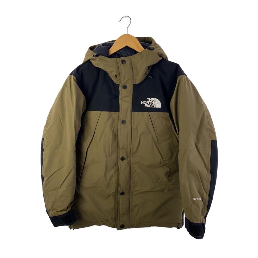 THE NORTH FACE / MOUNTAIN DOWN COAT_マウンテンダウンコート/S/ナイロン/KHK/無地 THE NORTH FACE◇MOUNTAIN DOWN JACKET_マウンテンダウンジャケット/S