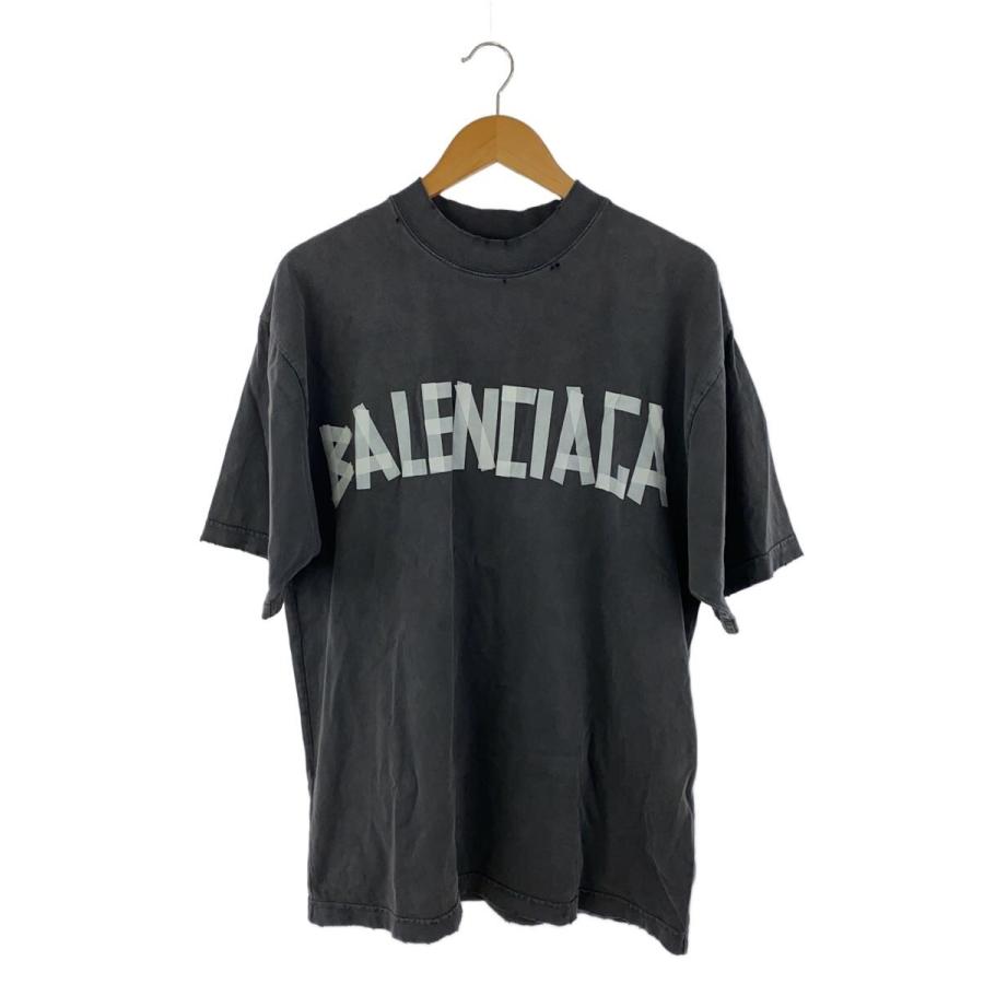 BALENCIAGA◇Tシャツ/XS/コットン/グレー/764235 TRVK1 1041