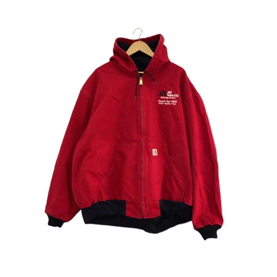 Carhartt◇フードアクティブジャケット/--/コットン/赤/J131/メキシコ