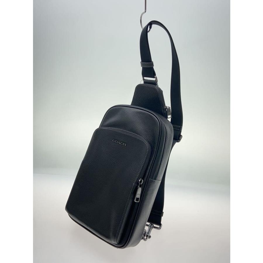 COACH◆イーサンパック/ショルダーバッグ/レザー/BLK/無地/CY833//_1