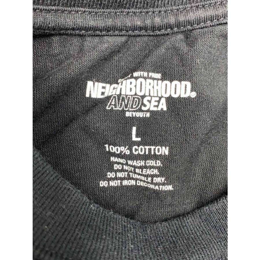 NEIGHBORHOOD◇×WIND AND SEA/長袖Tシャツ/L/コットン/BLK NEIGHBORHOOD◇×WIND AND SEA/長袖Tシャツ/L/コットン/BLK